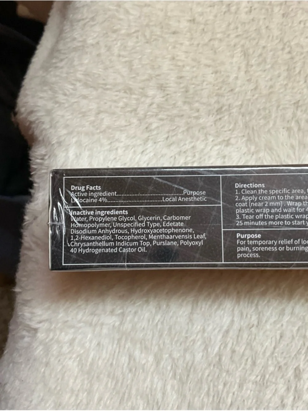 Black Tattoo Numbing Cream – Professional Strength